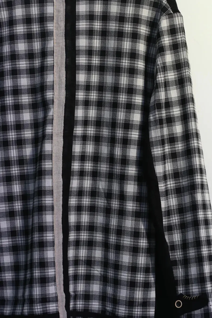 COMMUNS Sheer Mesh Contrast Lapel Pullover Jacket SS21-C131B - Image 11