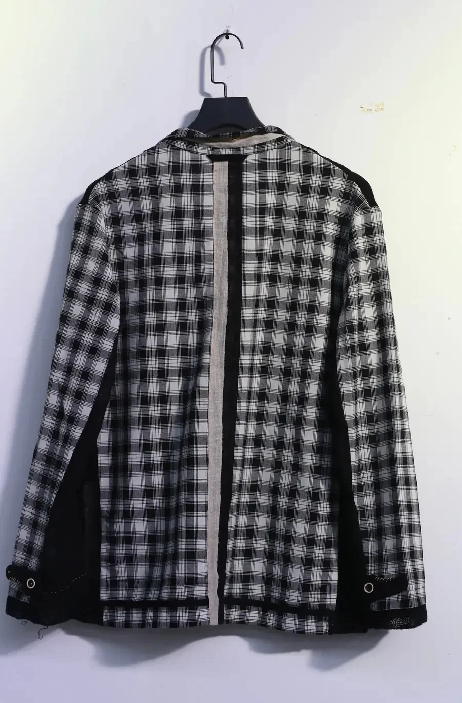 COMMUNS Sheer Mesh Contrast Lapel Pullover Jacket SS21-C131B - Image 12