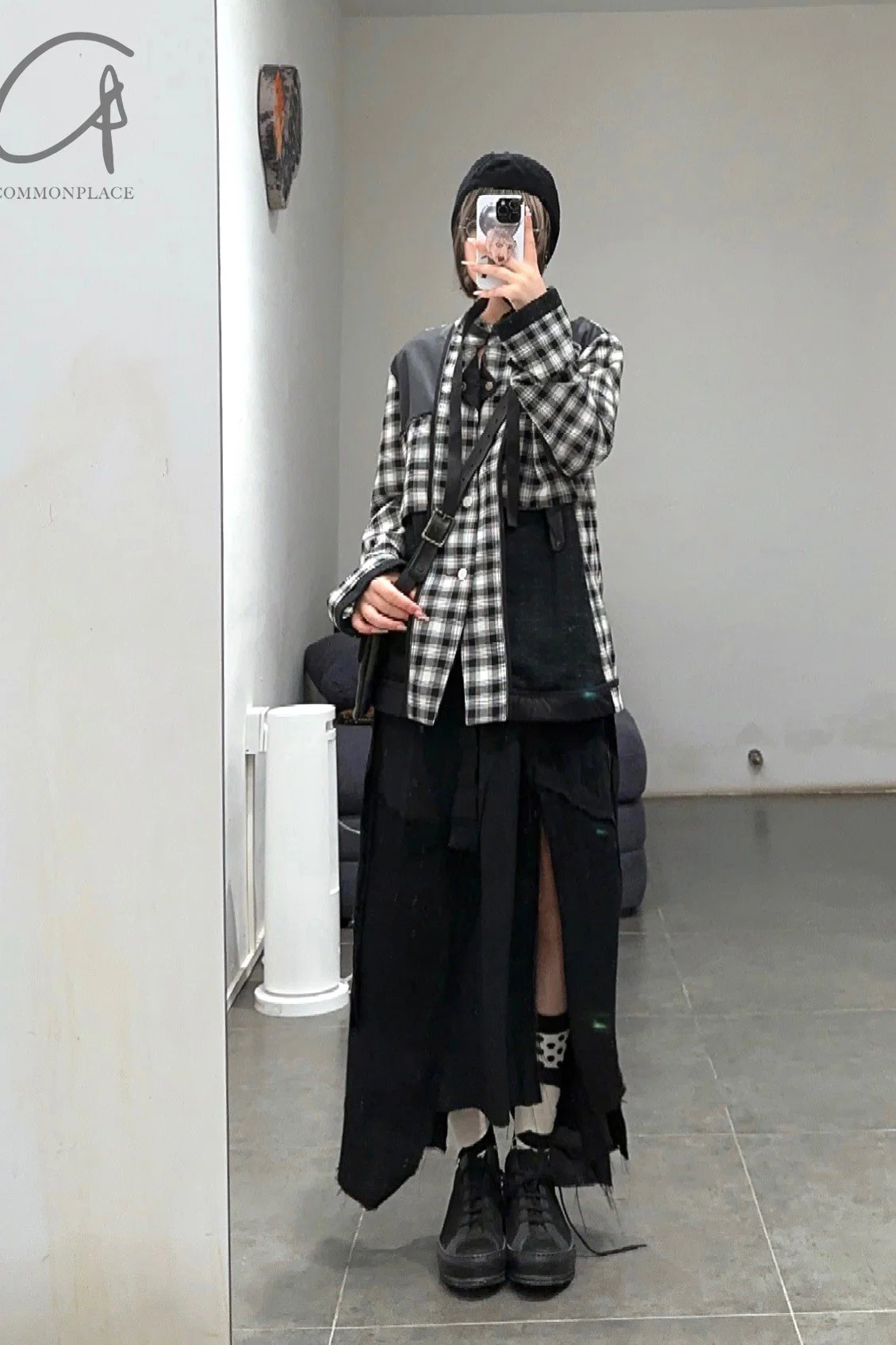 COMMUNS Sheer Mesh Contrast Lapel Pullover Jacket SS21-C131B - Image 37
