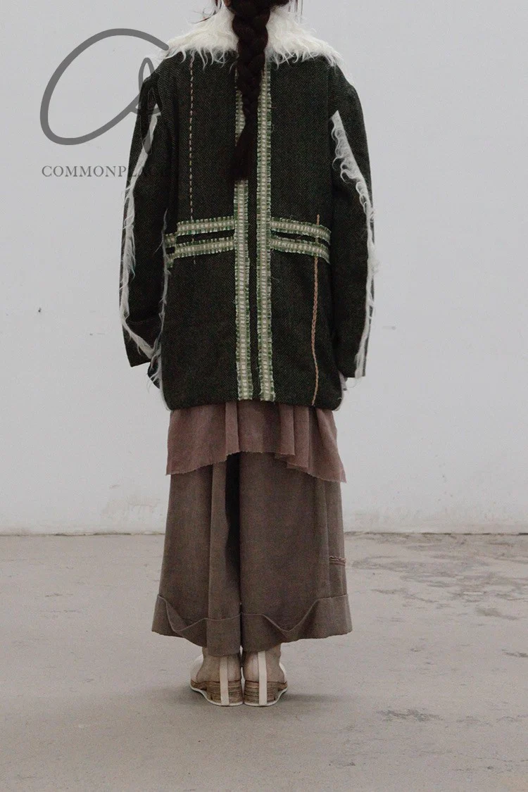 communs wool lapel coat AW21-M207O - Image 10