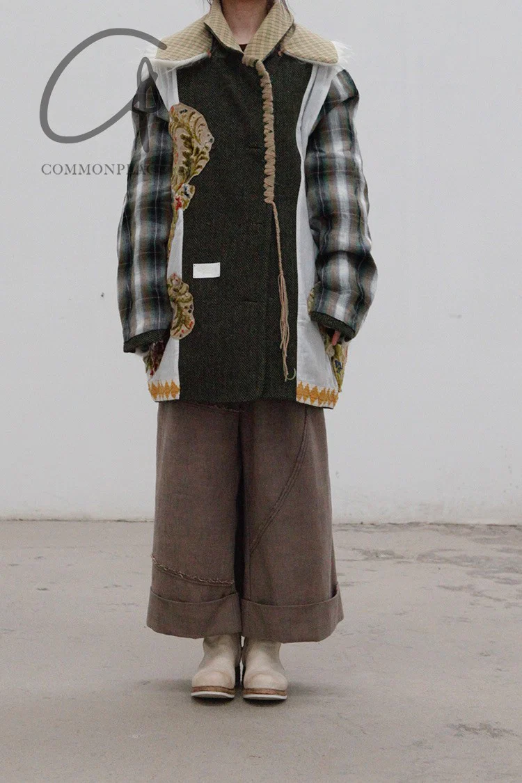 communs wool lapel coat AW21-M207O - Image 4