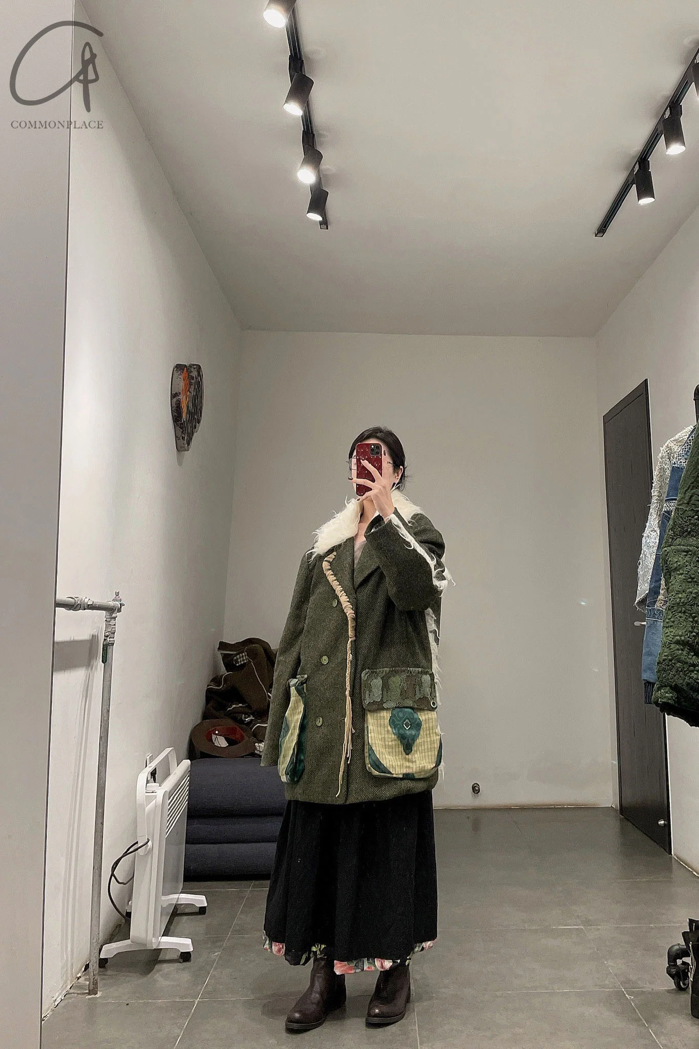 communs wool lapel coat AW21-M207O - Image 43
