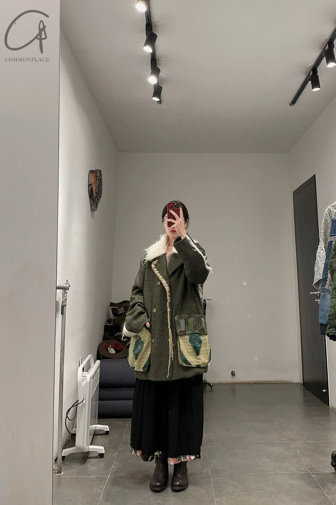 communs wool lapel coat AW21-M207O - Image 44