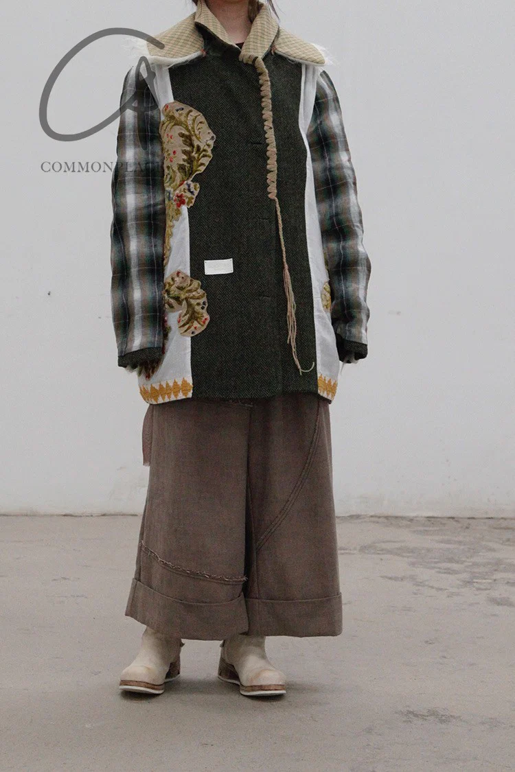 communs wool lapel coat AW21-M207O - Image 5