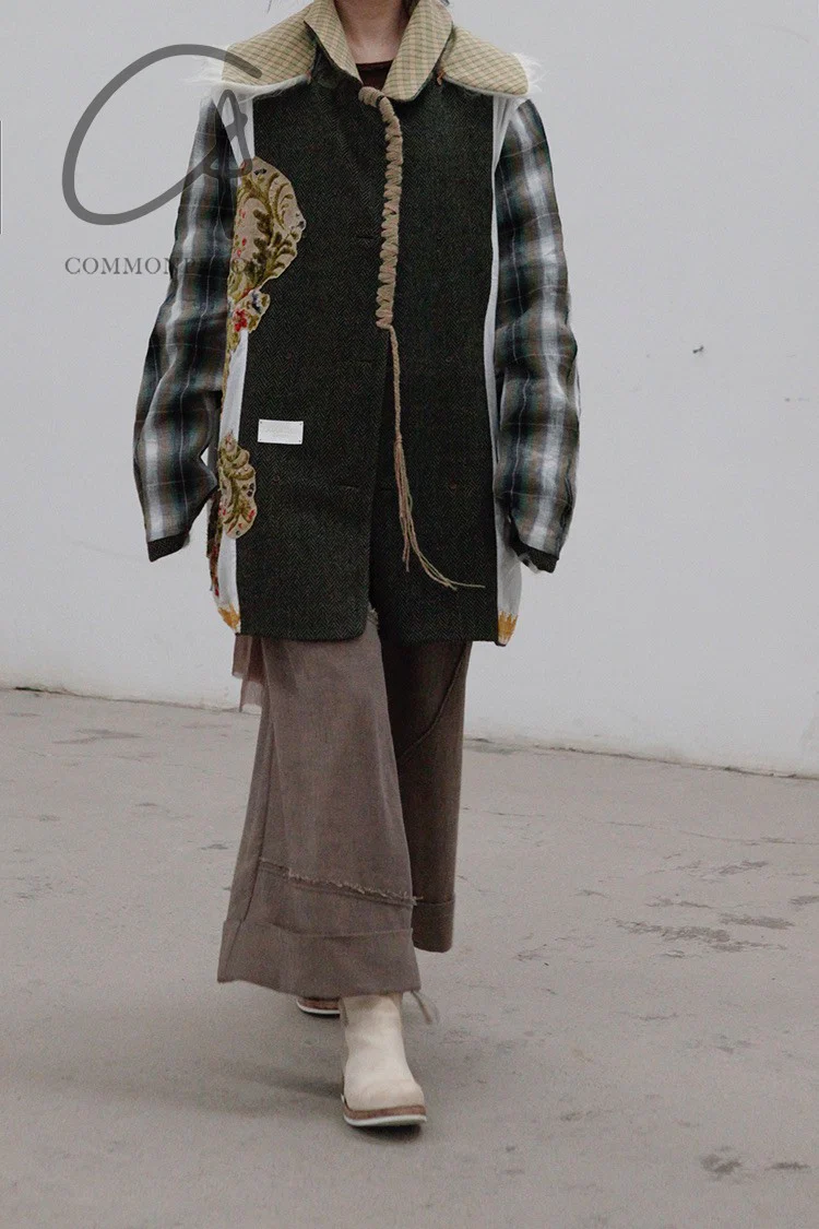 communs wool lapel coat AW21-M207O - Image 6