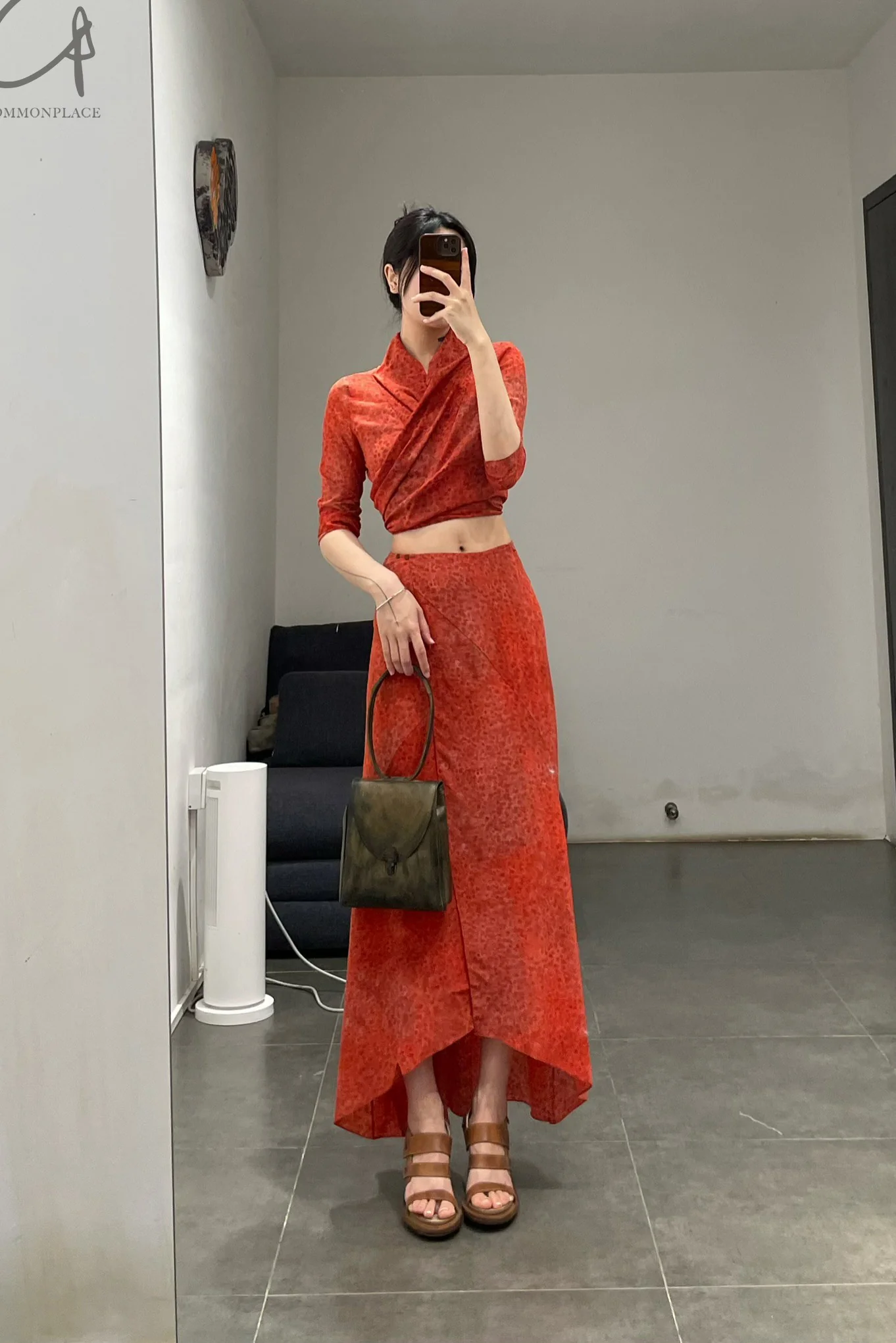 Cortana 24 Spring/Summer Nadine Skirt Red A-2245-HONG - Image 10