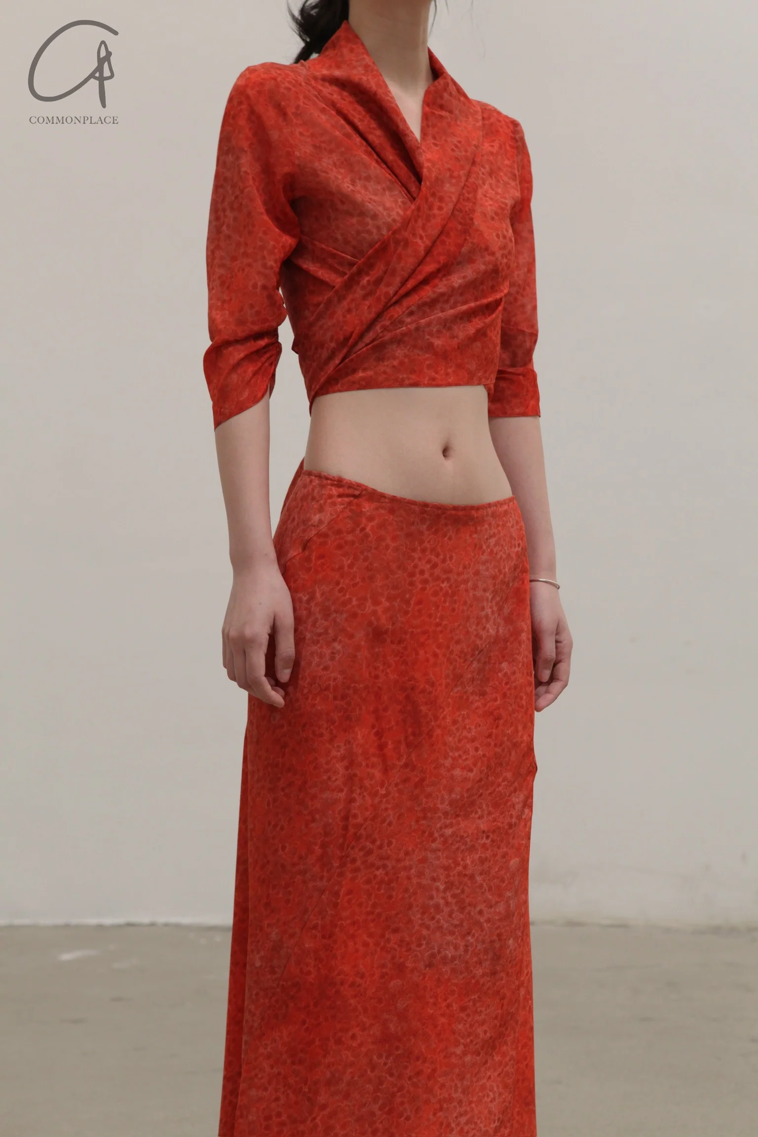 Cortana 24 Spring/Summer Nadine Skirt Red A-2245-HONG - Image 5
