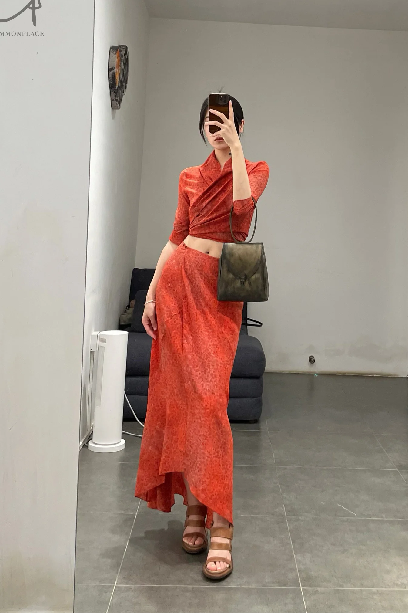 Cortana 24 Spring/Summer Nadine Skirt Red A-2245-HONG - Image 8