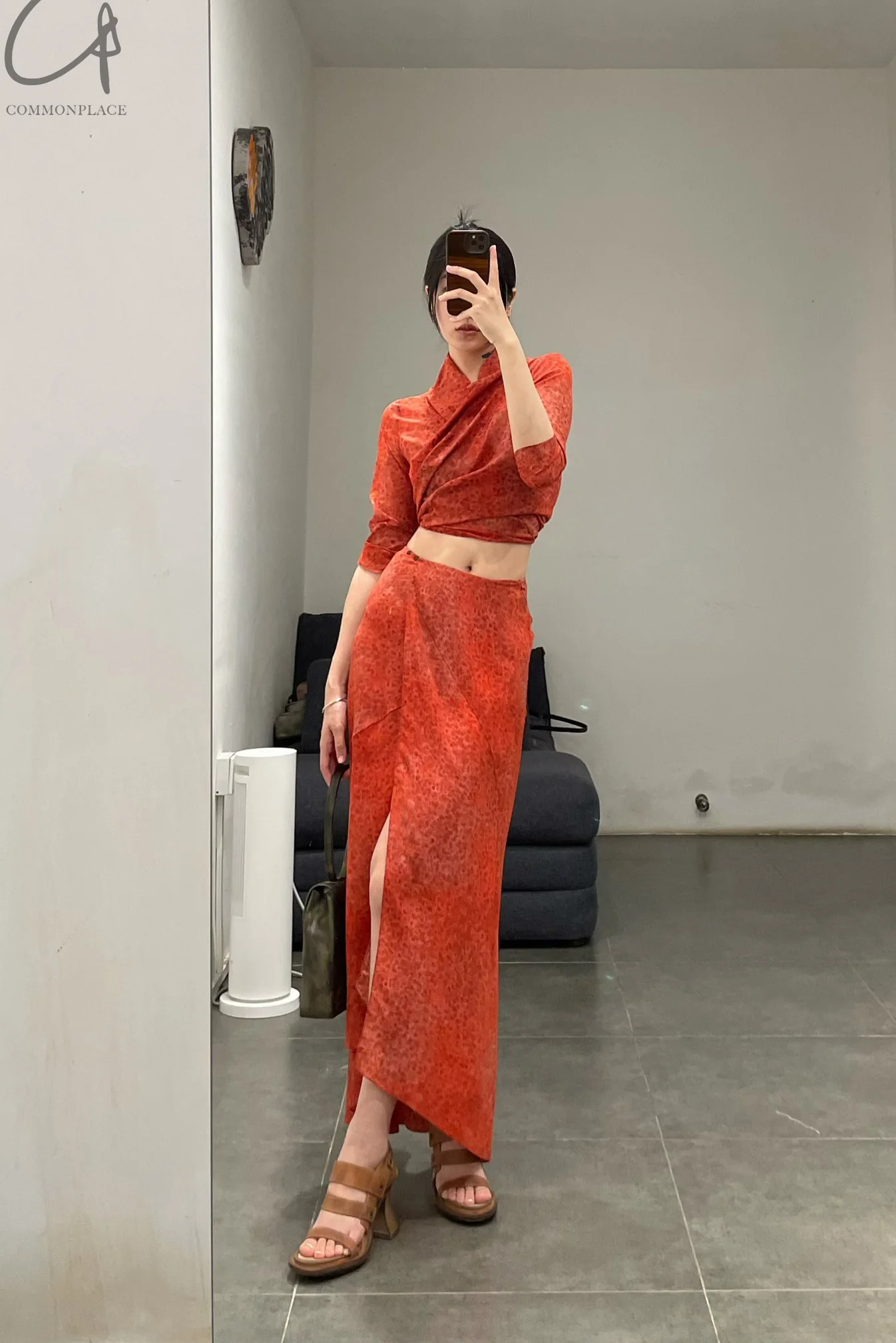 Cortana 24 Spring/Summer Nadine Skirt Red A-2245-HONG - Image 9