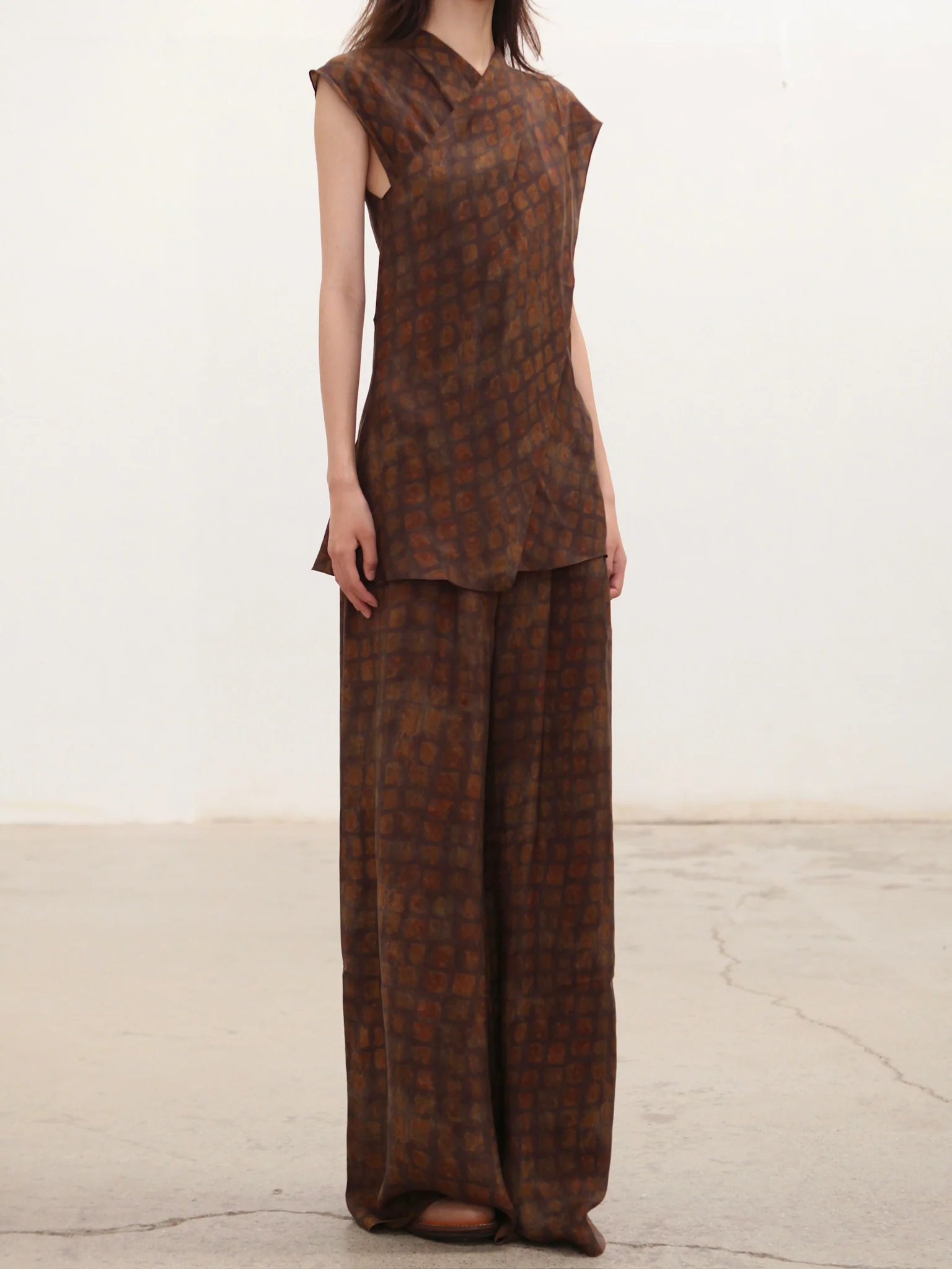 Cortana 25 Early Autumn CASSIOPEA Tops/Pants/Shirts Spain CTN-PF25-A0558-JORD PRINT Tops - Image 3