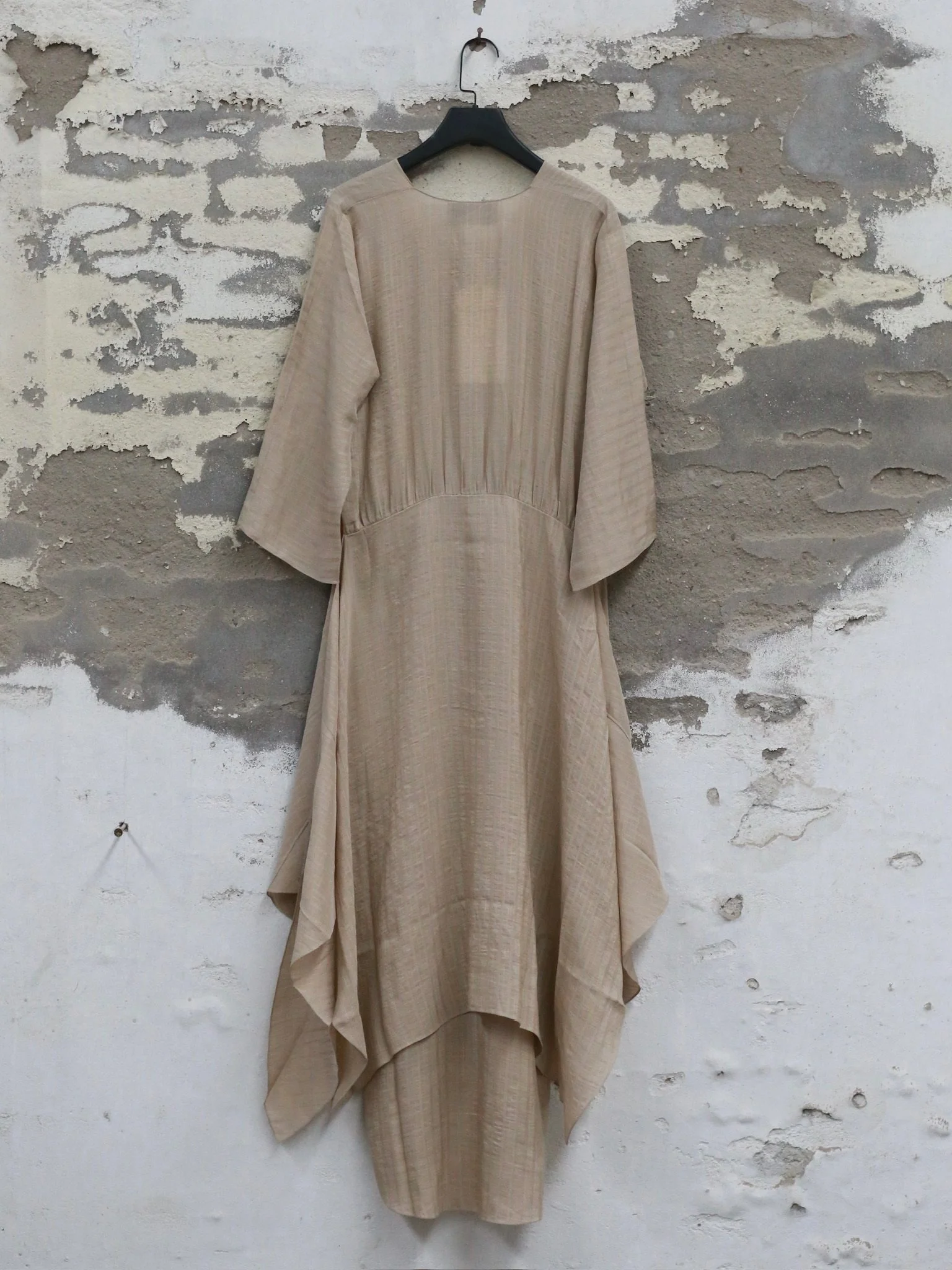 Cortana 25 Early Autumn Eloise Dress, Spain, CTN-PS26-A3859-BEIGE JACQUARD STRIPES - Image 22