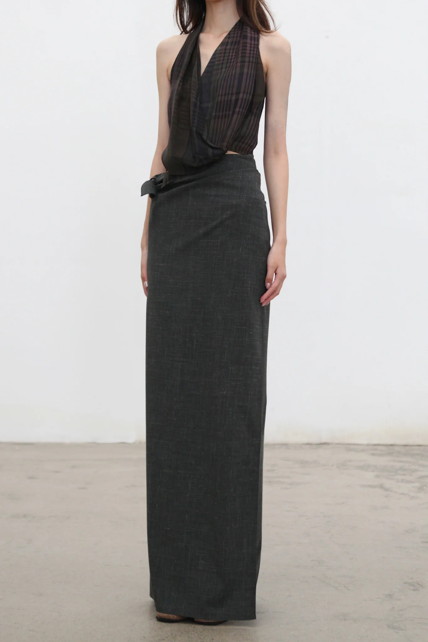 Cortana 25 Early Fall Time Skirt/Jacket/Pants CTN-PF25-A227401-GREEN JACQUARD Skirt (CTN-PF25-A1330) - Image 2
