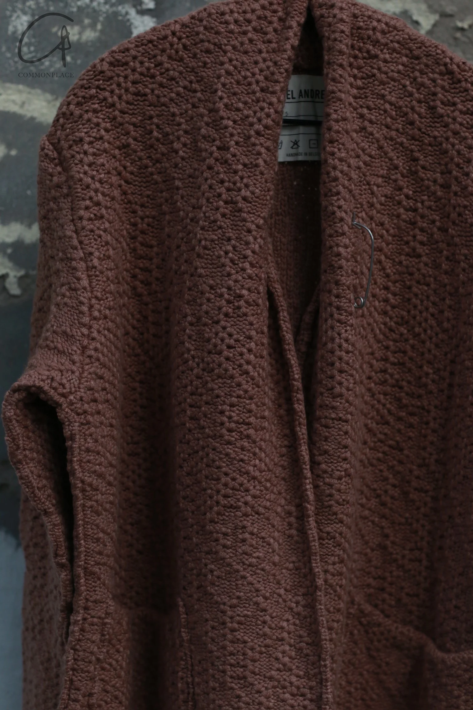 Daniel Andresen 24 autumn and winter pure cashmere long kimono cardigan/jacket Belgium DA-GIROFLE-OLD ROSE GIROFLE - Image 2