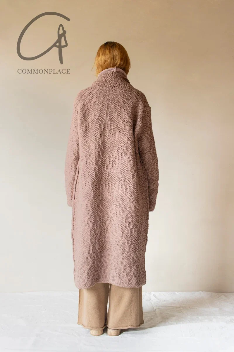Daniel Andresen 24 autumn and winter pure cashmere long kimono cardigan/jacket Belgium DA-GIROFLE-OLD ROSE GIROFLE - Image 8