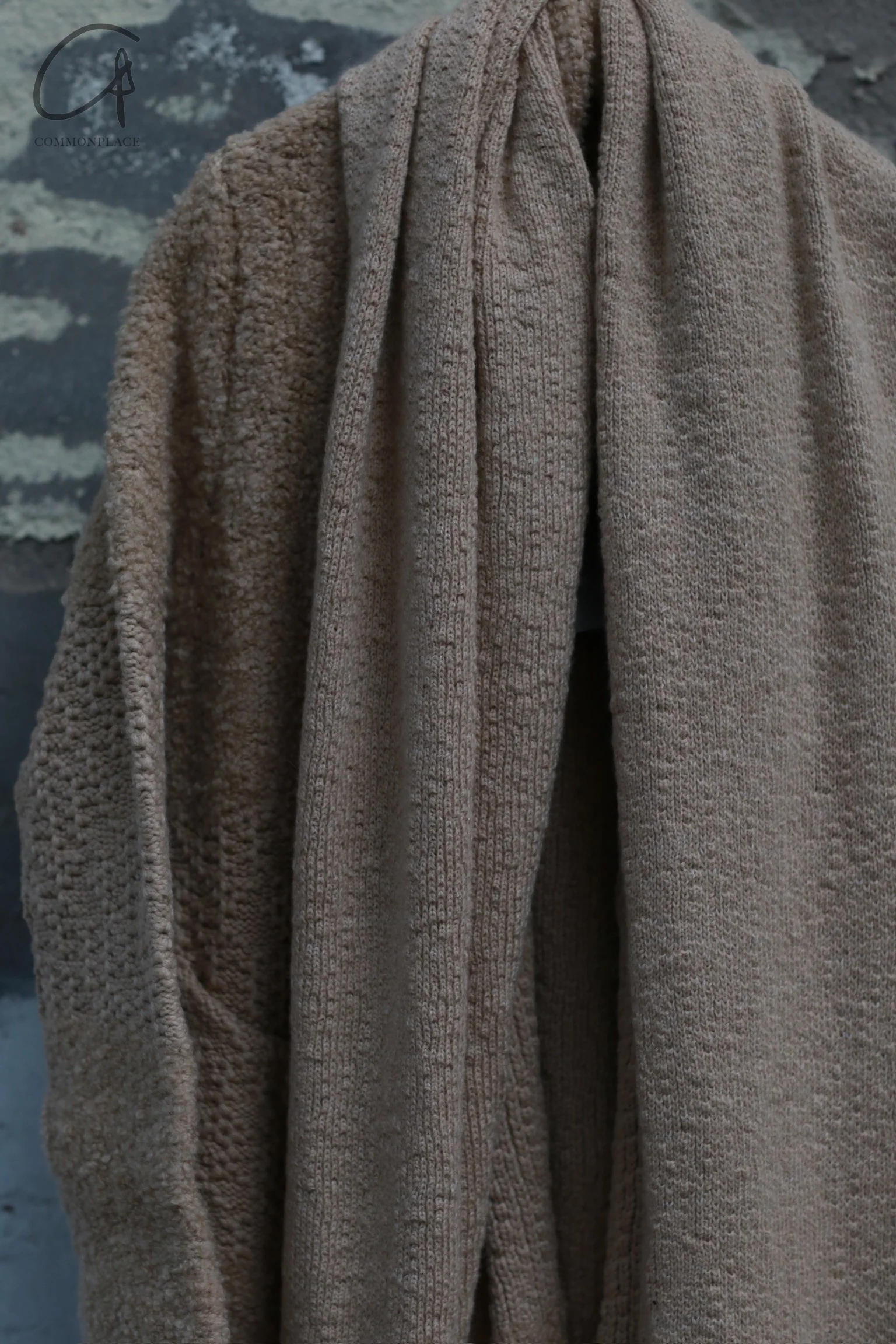 Daniel Andresen 24 Autumn/Winter Camel Cashmere Silk Scarf Long Cardigan/Coat DA-ANNATTO-ALBINO ANNATTO - Image 2