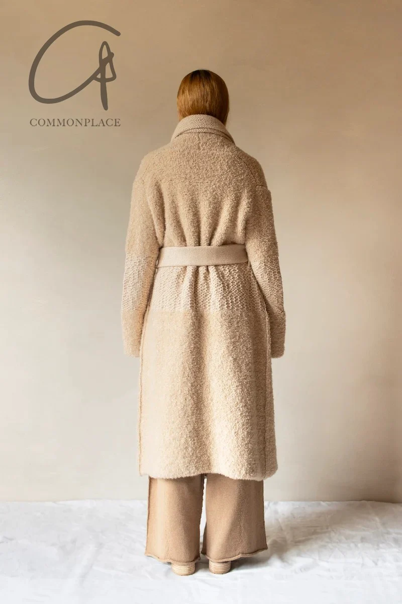 Daniel Andresen 24 Autumn/Winter Camel Cashmere Silk Scarf Long Cardigan/Coat DA-ANNATTO-ALBINO ANNATTO - Image 8