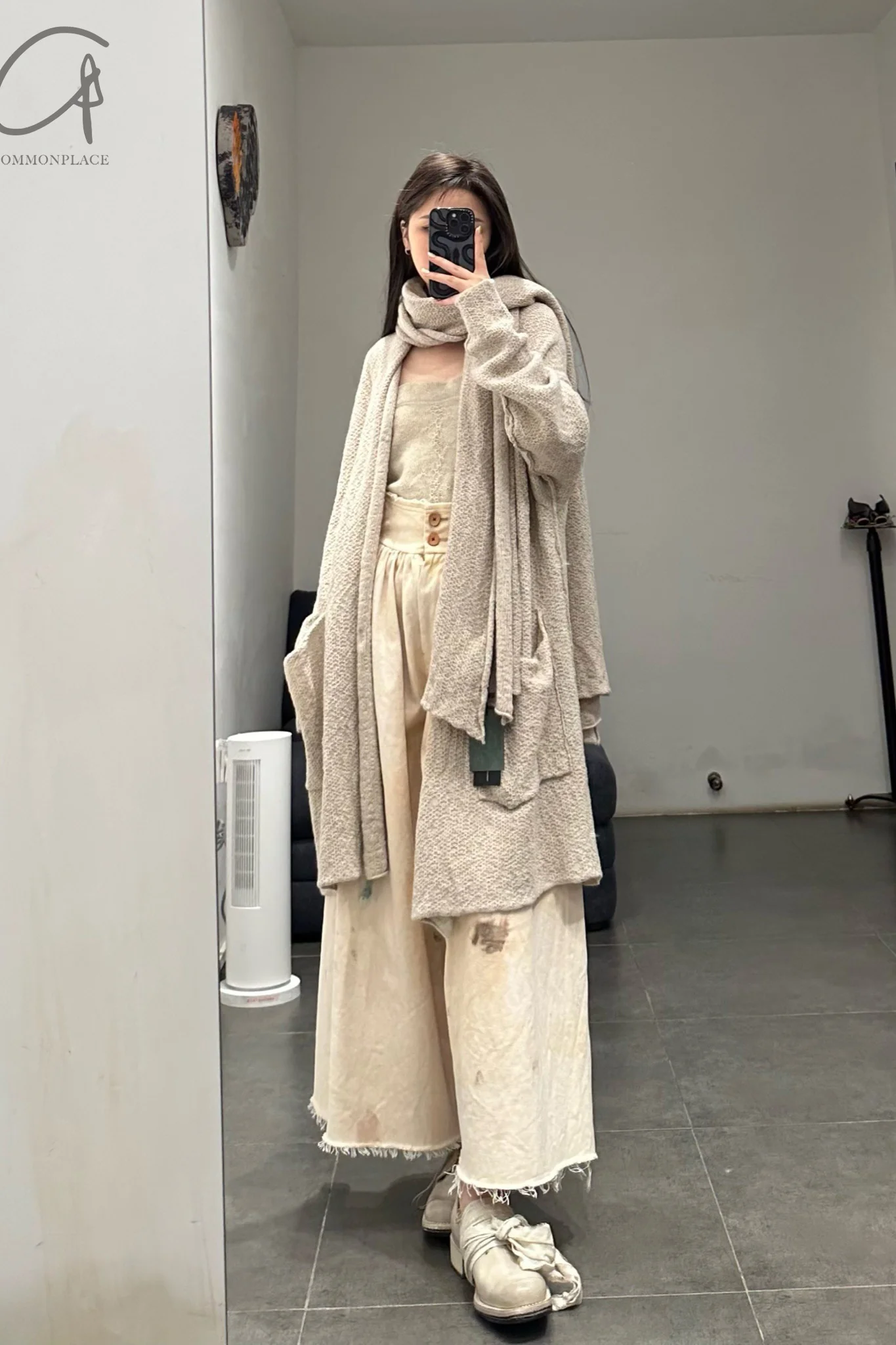 Daniel Andresen cardigan cashmere sweater 23SS Pawpaw (PDA6) 2 pure cashmere beige - Image 12