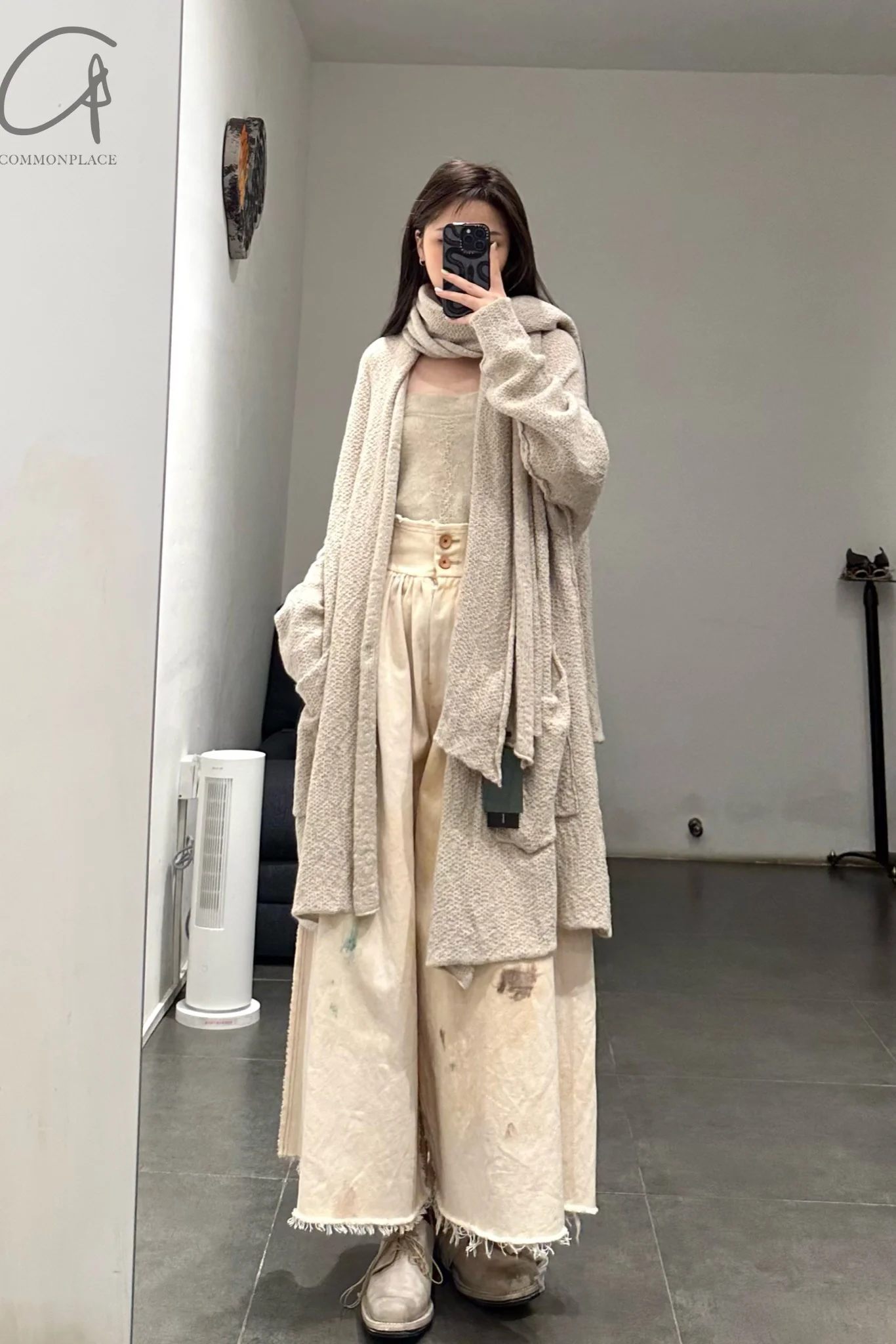 Daniel Andresen cardigan cashmere sweater 23SS Pawpaw (PDA6) 2 pure cashmere beige - Image 9