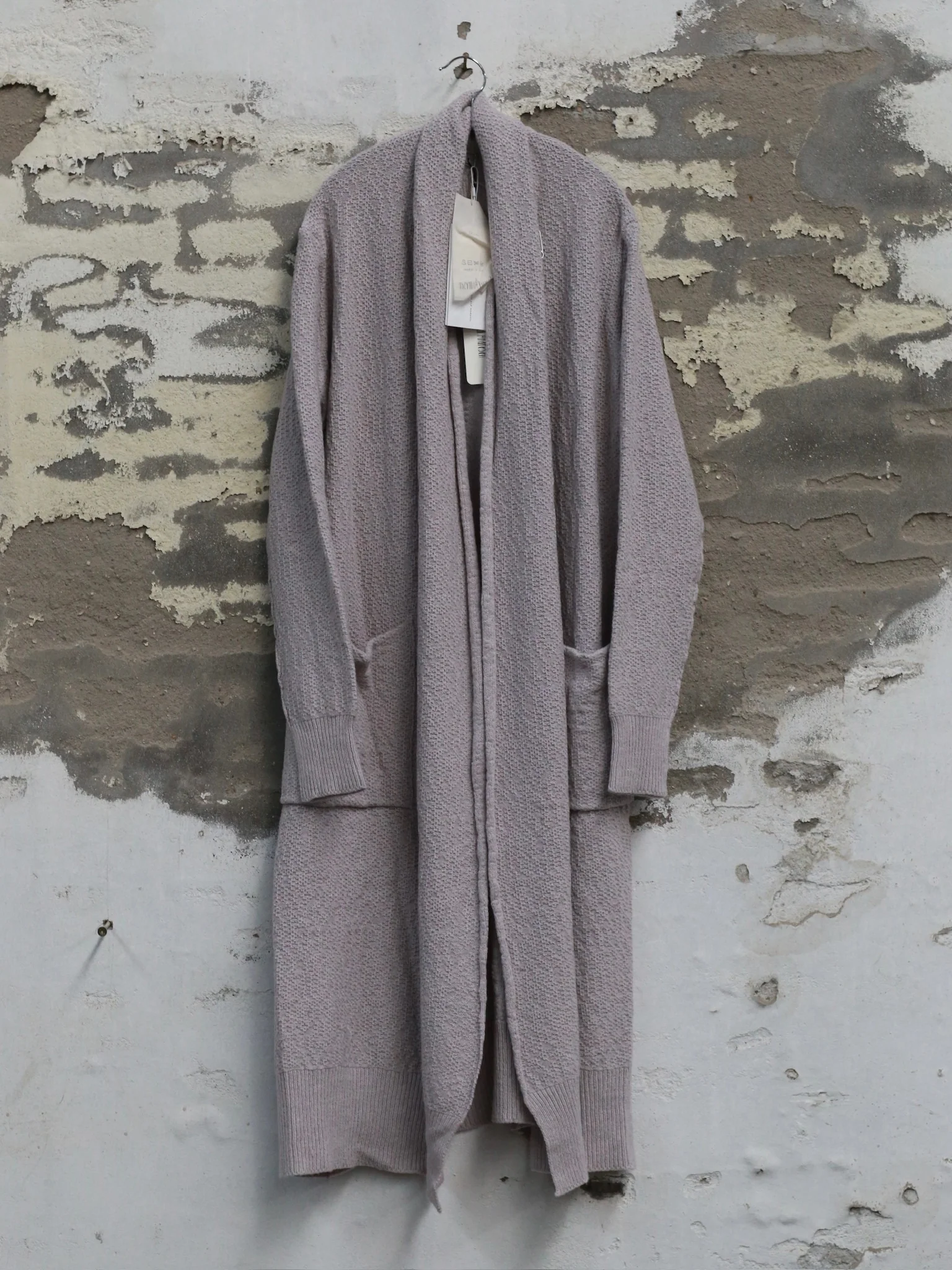 Daniel Andresen Fall/Winter 2025 Pure Cashmere Long Cardigan Knitwear, Belgium, DA-vitex-pearl rose - Image 6