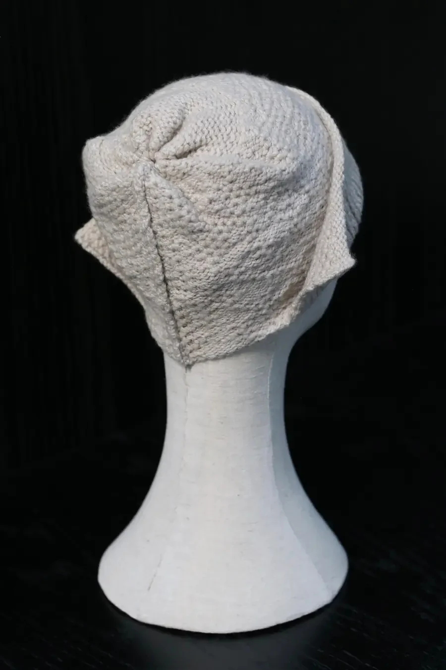 Daniel Andresen Helmet Shape Beanie #33 (4 Pure Cashmere Natural) (PDA100) - Image 3