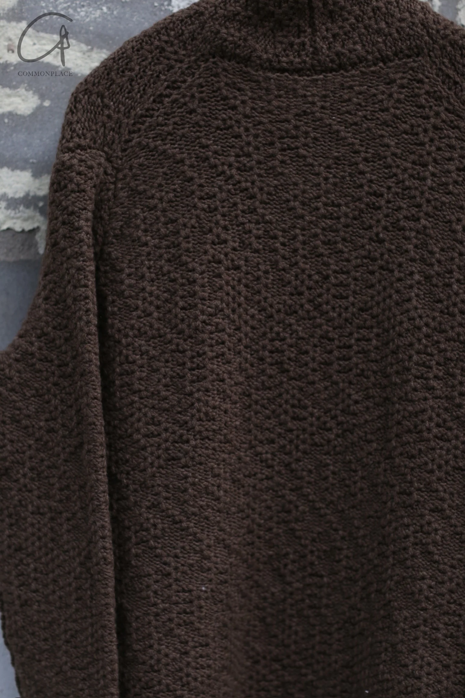 Daniel Andresen loose long cardigan 4 DUSIA yak down praline (PDA8) - Image 3