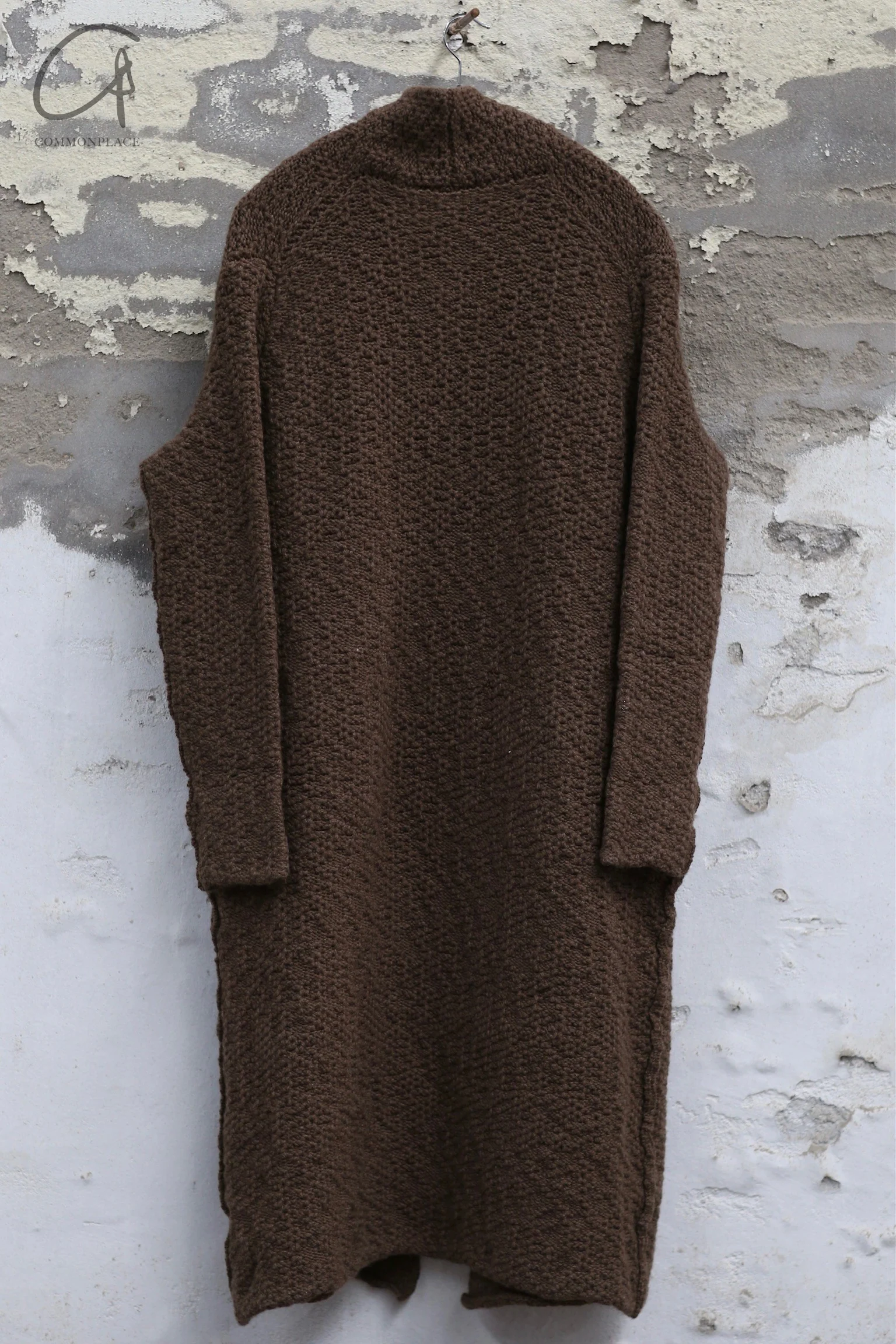 Daniel Andresen loose long cardigan 4 DUSIA yak down praline (PDA8) - Image 4