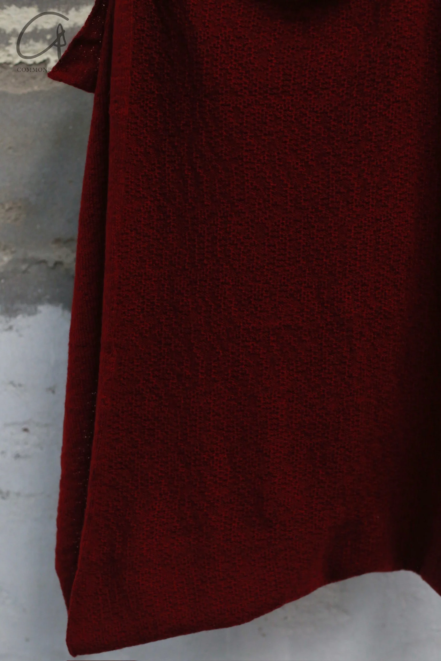 Daniel Andresen Scarf Collection Belgian Knit Cashmere Yak DA-APPLE-HONG-F Yak APPLE Red PDA15 - Image 3
