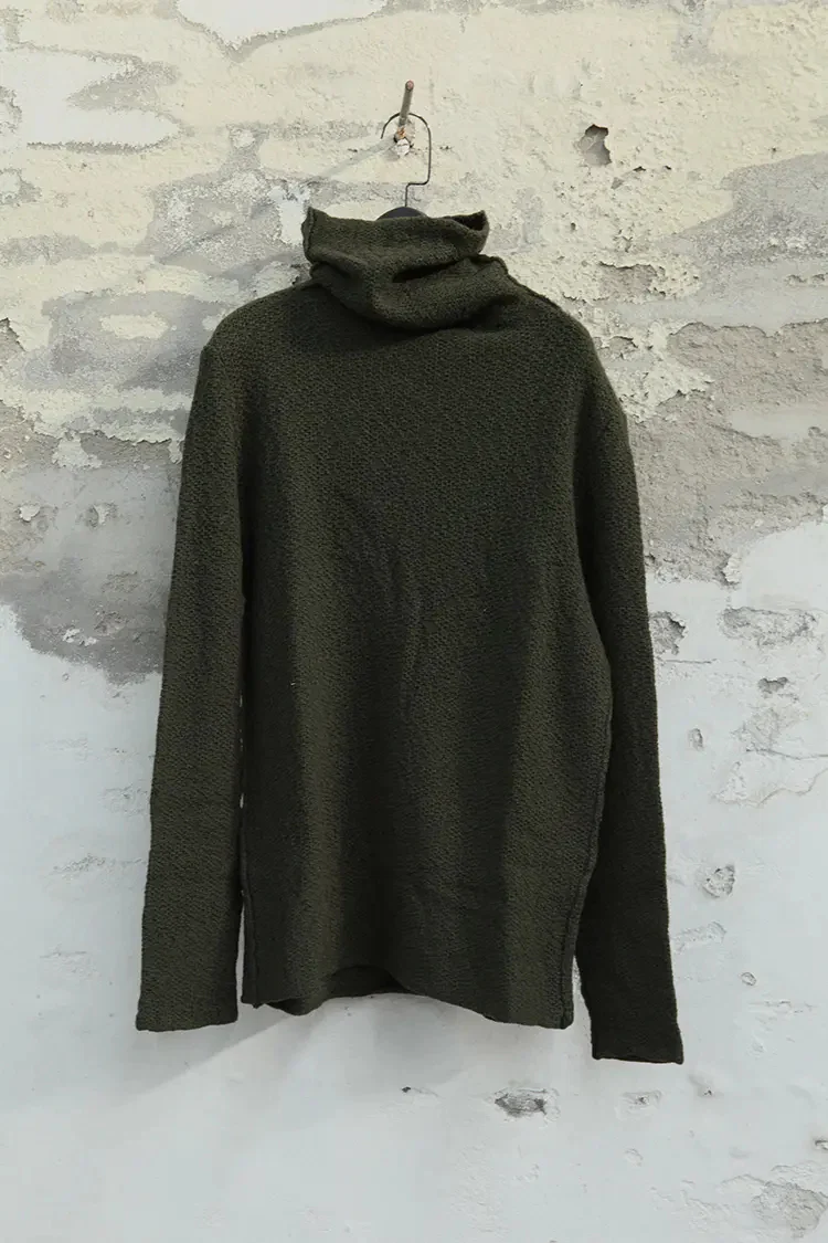 Daniel Andresen turtleneck pullover @53 dark green PDA5 (6) - Image 4