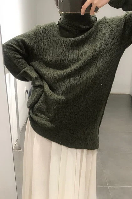 Daniel Andresen turtleneck pullover @53 dark green PDA5 (6) - Image 8