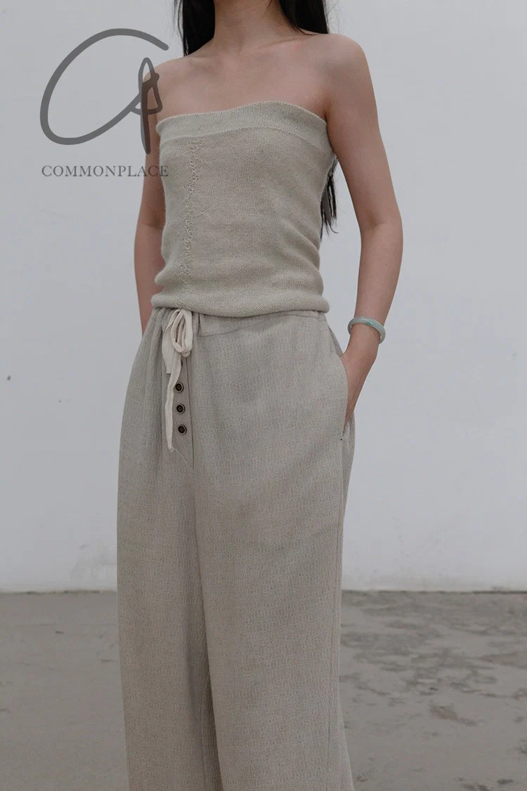 Daniel Andresen short tube top COSMOS ECRU PDA3 - Image 2