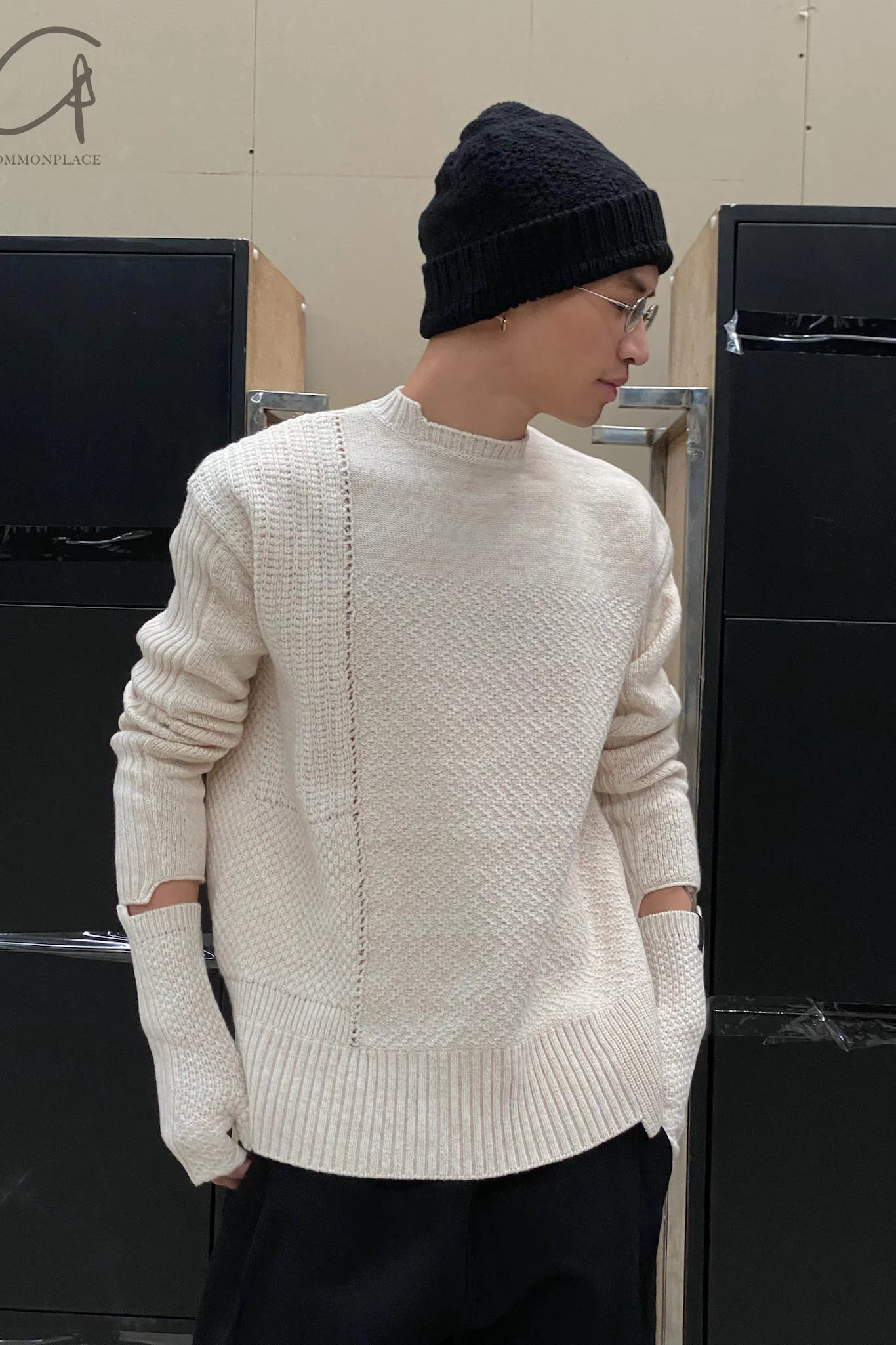 Daniel Andresen Hat Collection I Zhou Yun Belgian Knitted Handmade Hat DA-CYR7-HEI Pure Cashmere Black 7 PDA100 - Image 3