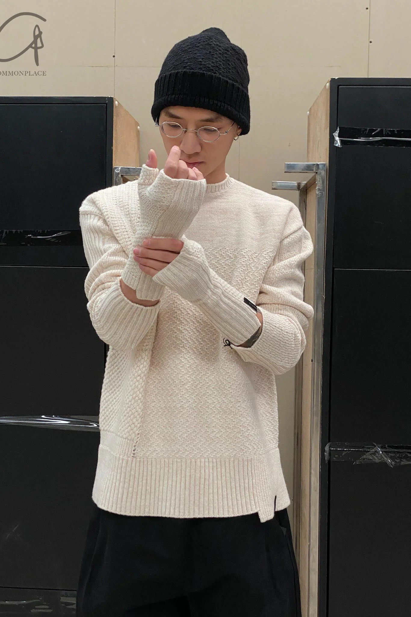 Daniel Andresen Hat Collection I Zhou Yun Belgian Knitted Handmade Hat DA-CYR7-HEI Pure Cashmere Black 7 PDA100 - Image 4