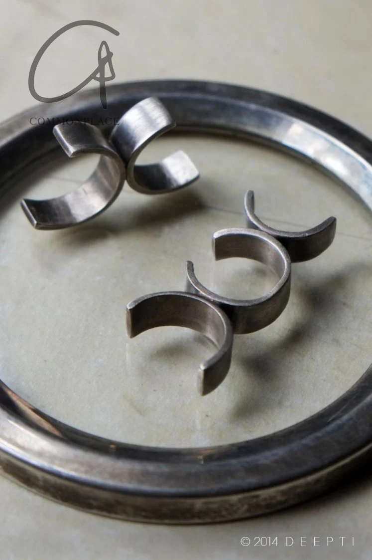DEEPTI Silver Double Split Ring AR-017 - Image 4