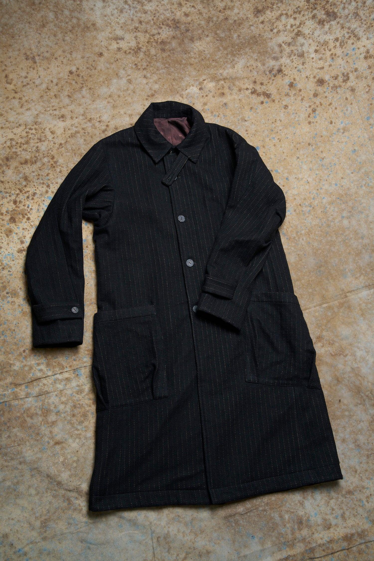 DEVOA 2025 Fall/Winter Mid-Length Coat for Men DVA-CTJ-CSLH-BLACK - Image 5