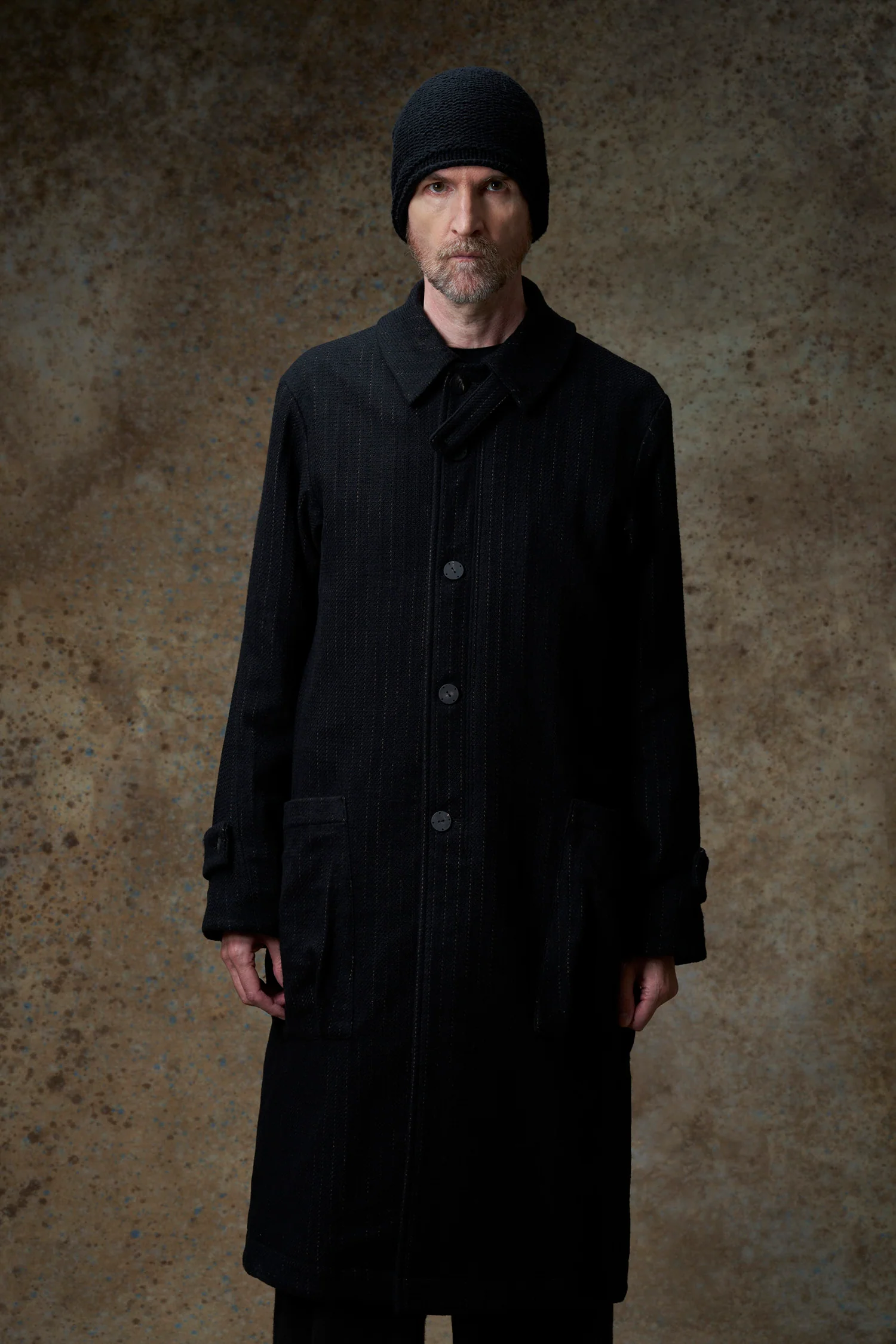 DEVOA 2025 Fall/Winter Mid-Length Coat for Men DVA-CTJ-CSLH-BLACK - Image 9