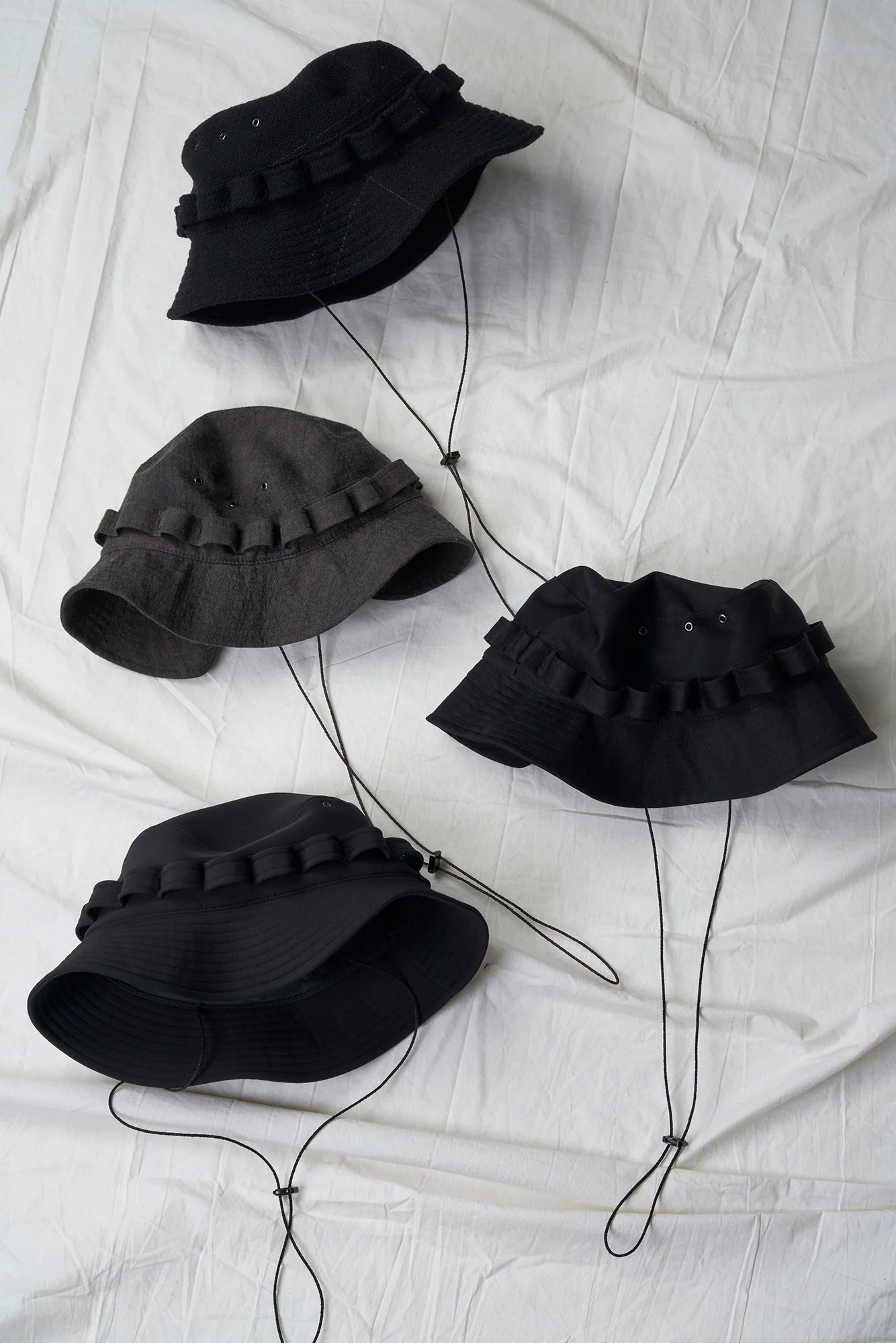 DEVOA 24 Autumn and Winter Brim Hat Japan DVA-DC-MHMS-NYLON BLACK DC-MHMS - Image 4