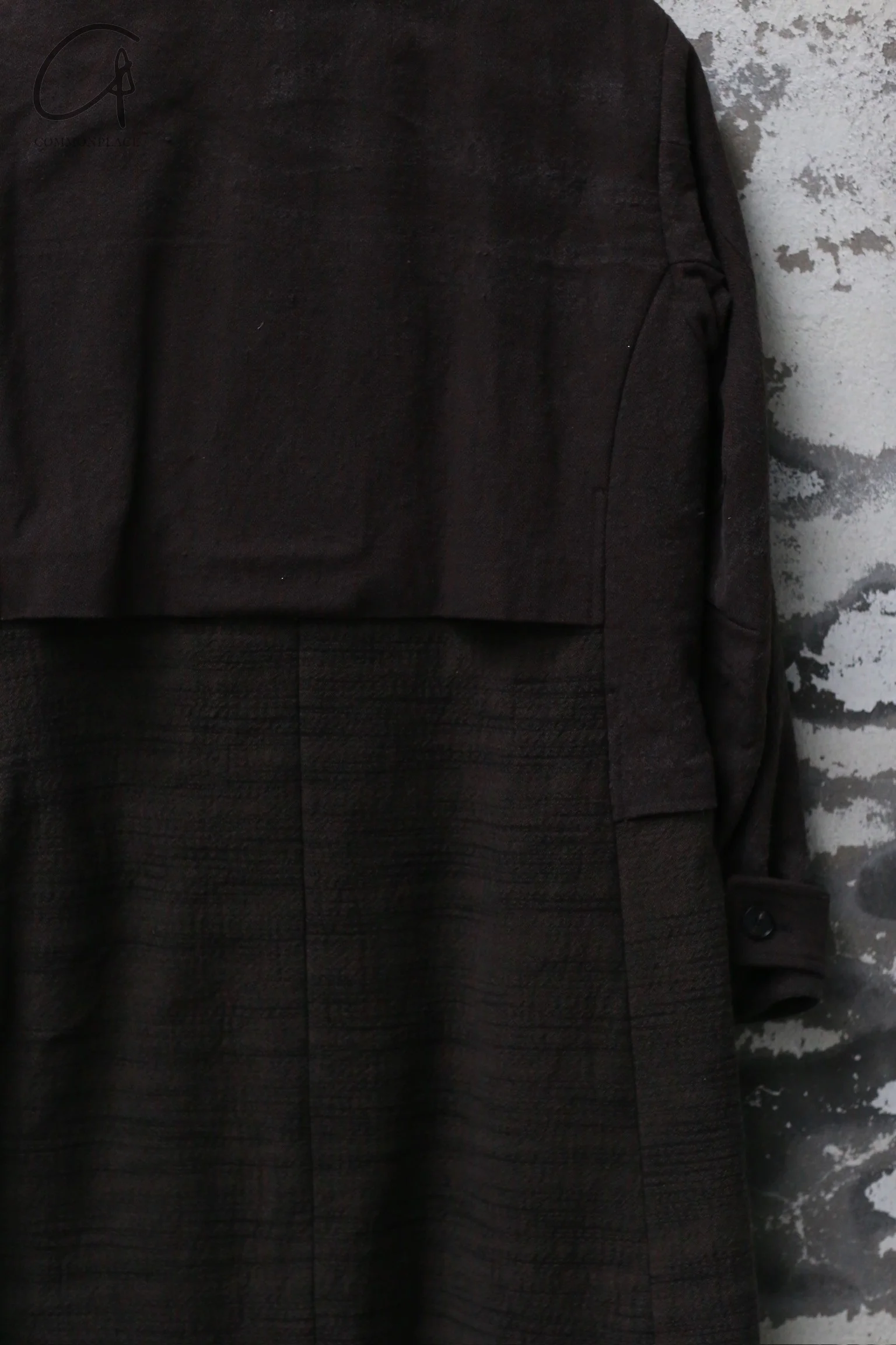 DEVOA 24 autumn and winter patchwork large pocket jacket DVA-CT-KS2GT-MERANGE BLACK CT-KS2GT - Image 3