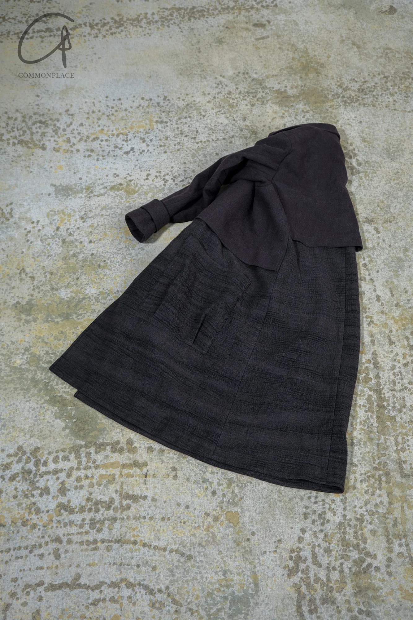DEVOA 24 autumn and winter patchwork large pocket jacket DVA-CT-KS2GT-MERANGE BLACK CT-KS2GT - Image 6