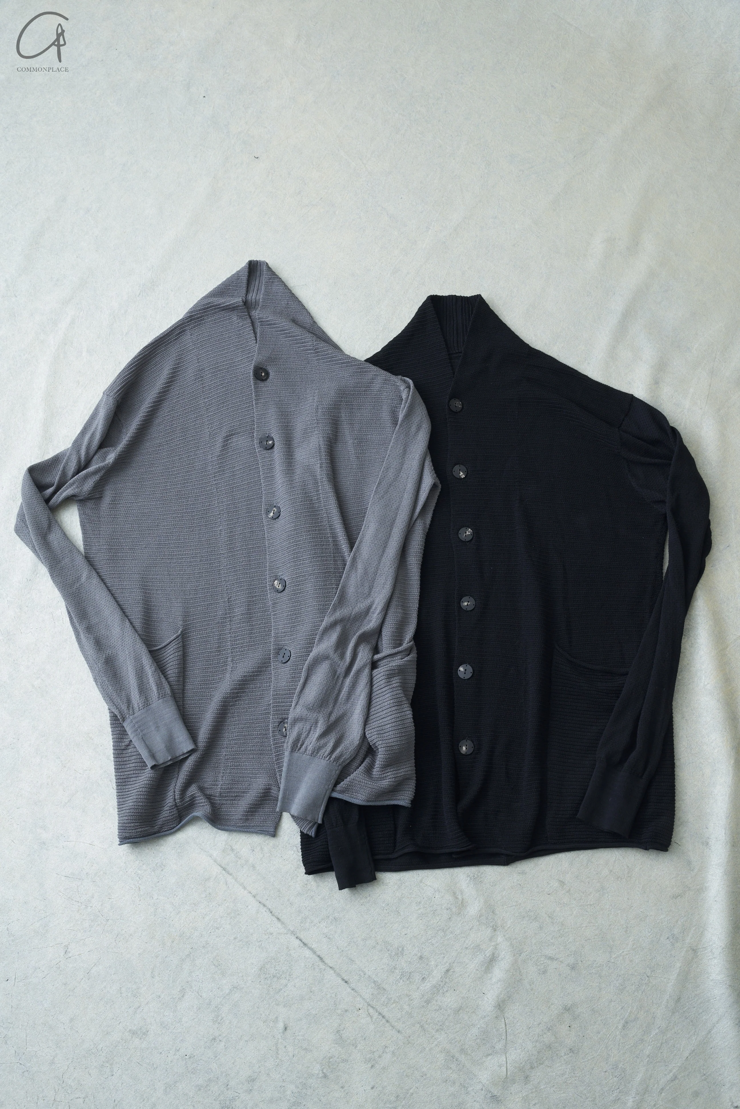 DEVOA knitted buttoned cardigan SKB-SCLC gray - Image 8