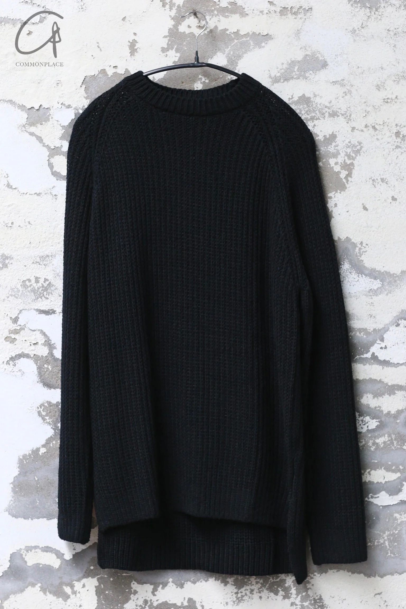 DEVOA knitted pullover DVA-SKL-CNTL-HEI black - Image 4