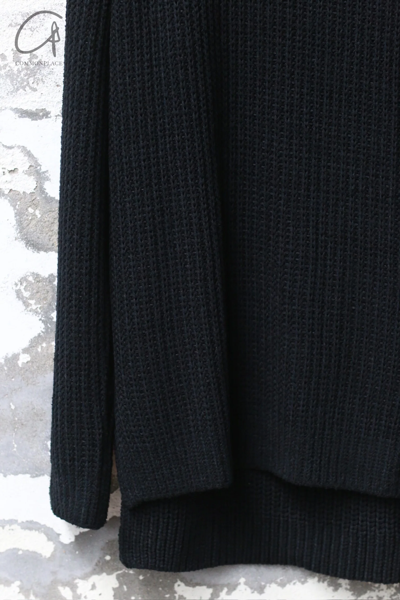 DEVOA knitted pullover DVA-SKL-CNTL-HEI black - Image 6