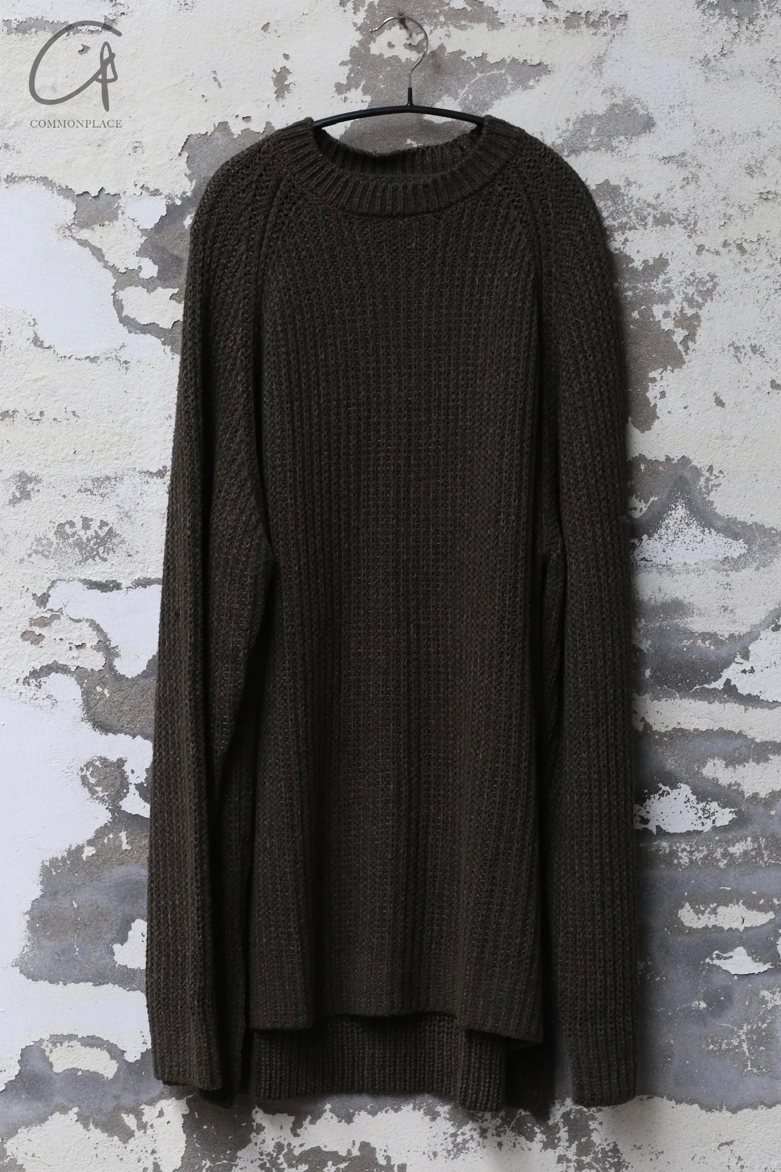 DEVOA knitted pullover DVA-SKL-CNTL-GL olive - Image 4