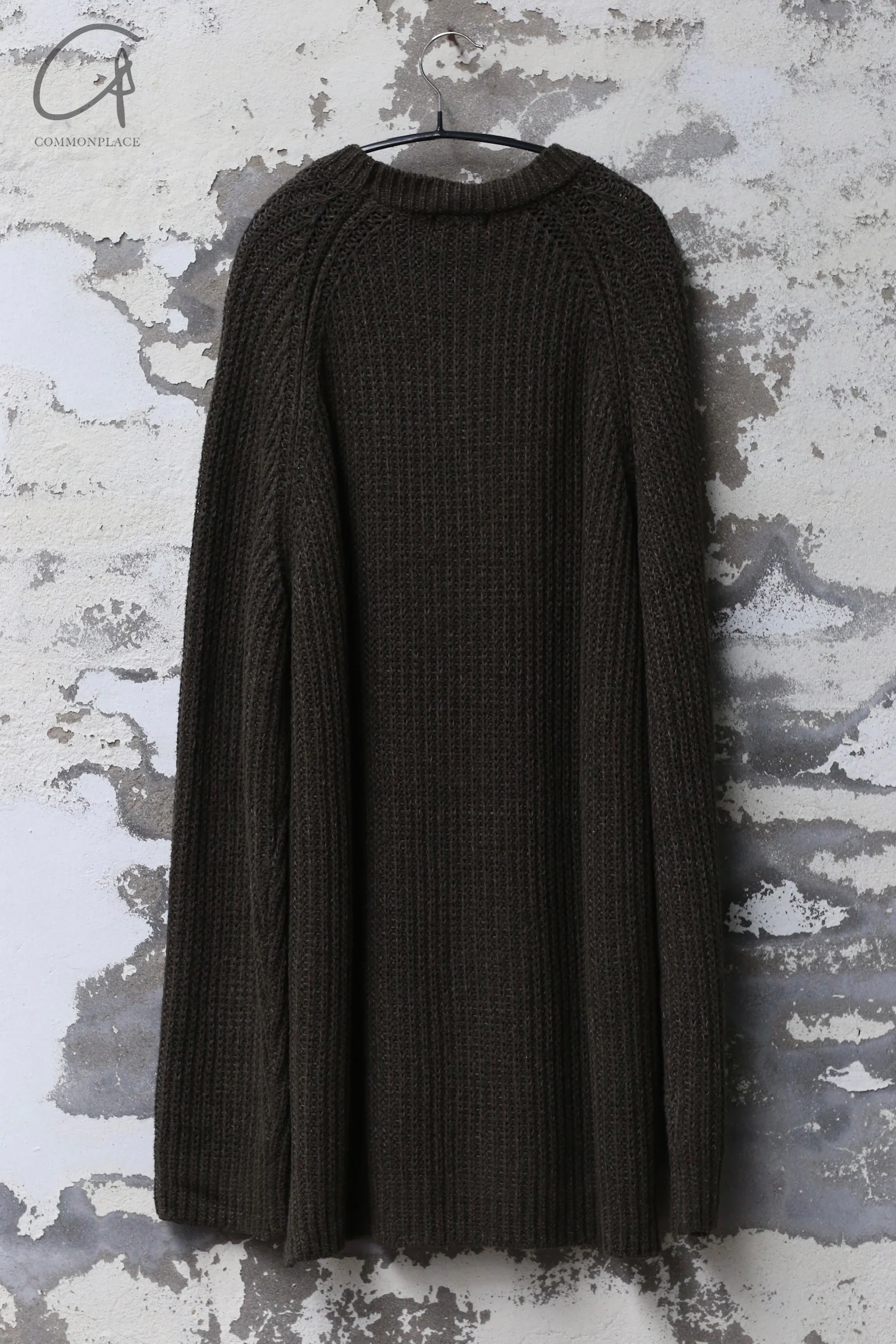 DEVOA knitted pullover DVA-SKL-CNTL-GL olive - Image 6