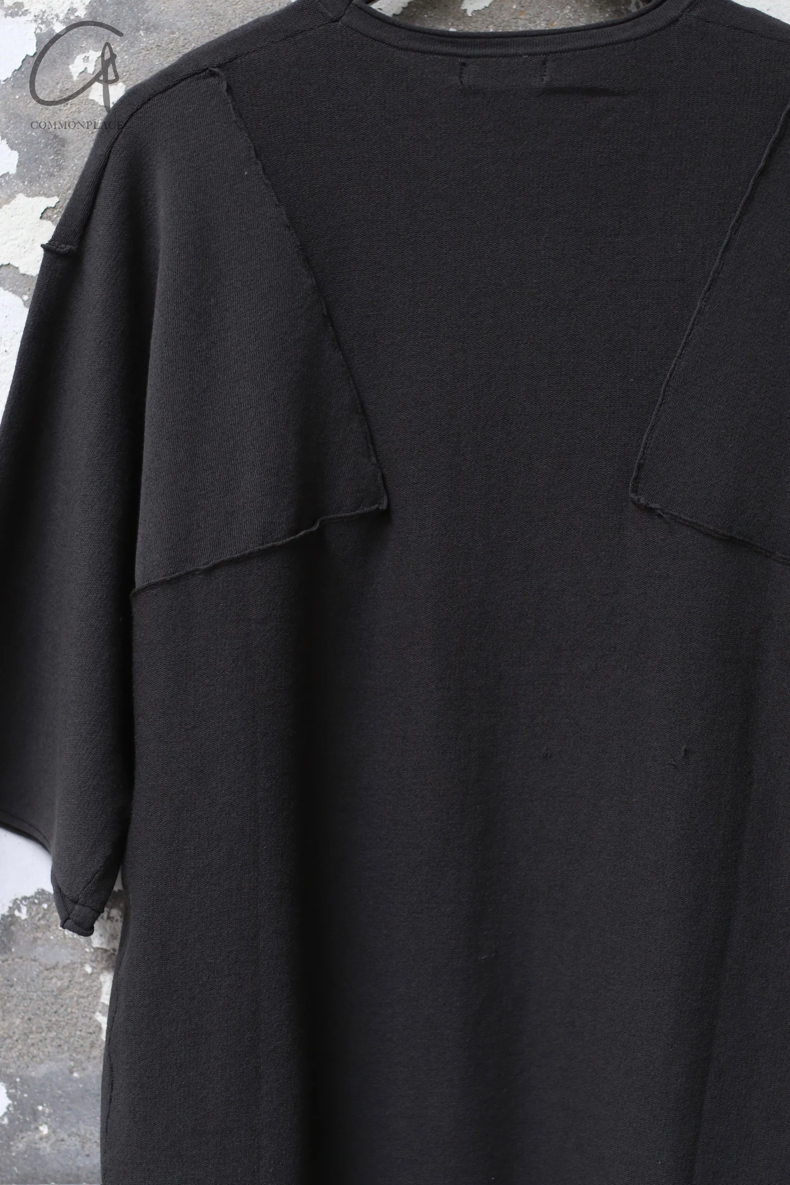DEVOA knitted round neck T-shirt SKC-HPC1 charcoal - Image 6