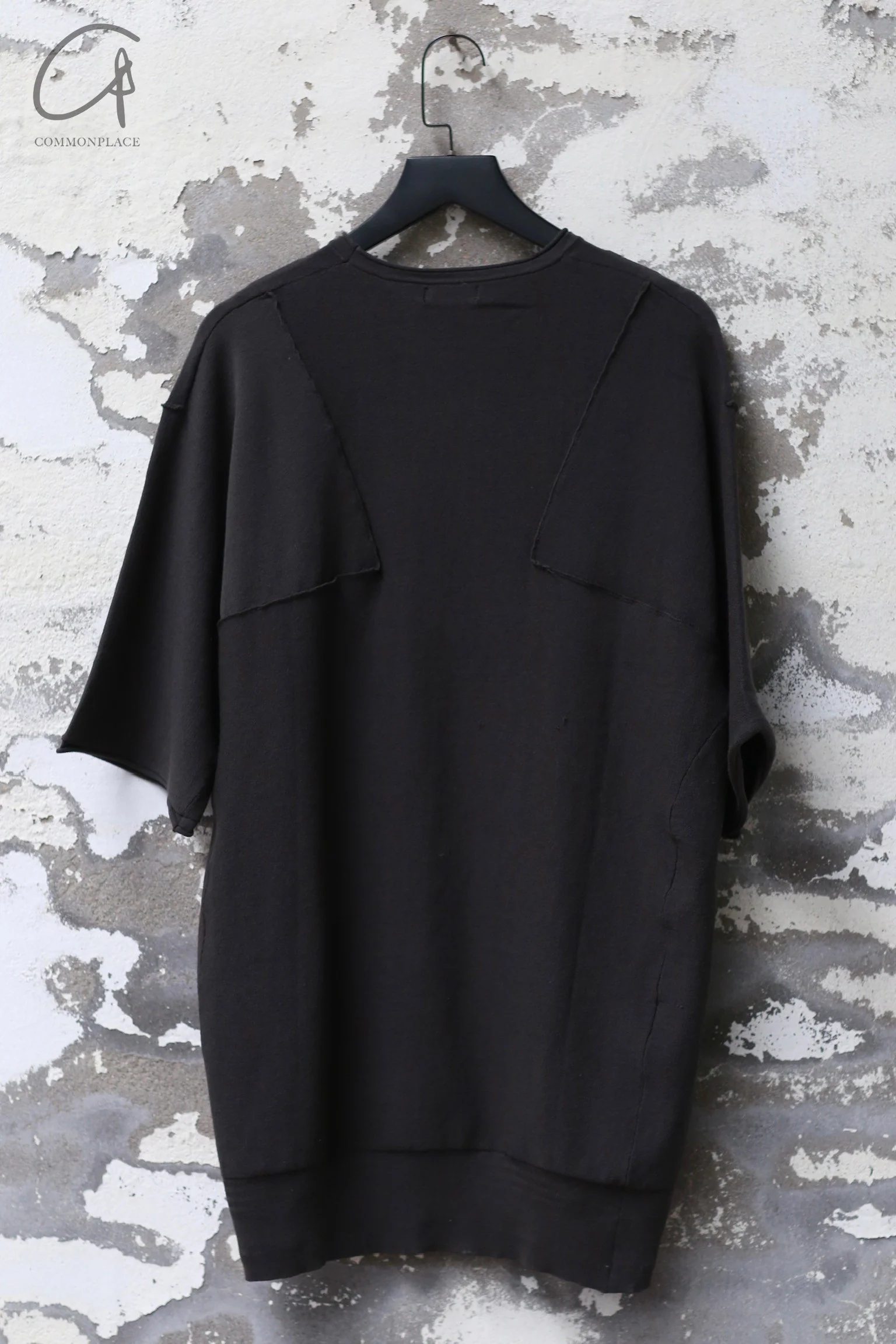 DEVOA knitted round neck T-shirt SKC-HPC1 charcoal - Image 7