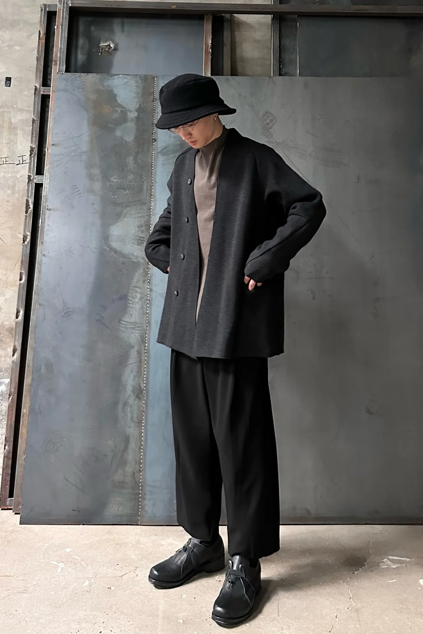 DEVOA wool hat DC-AFH black - Image 11