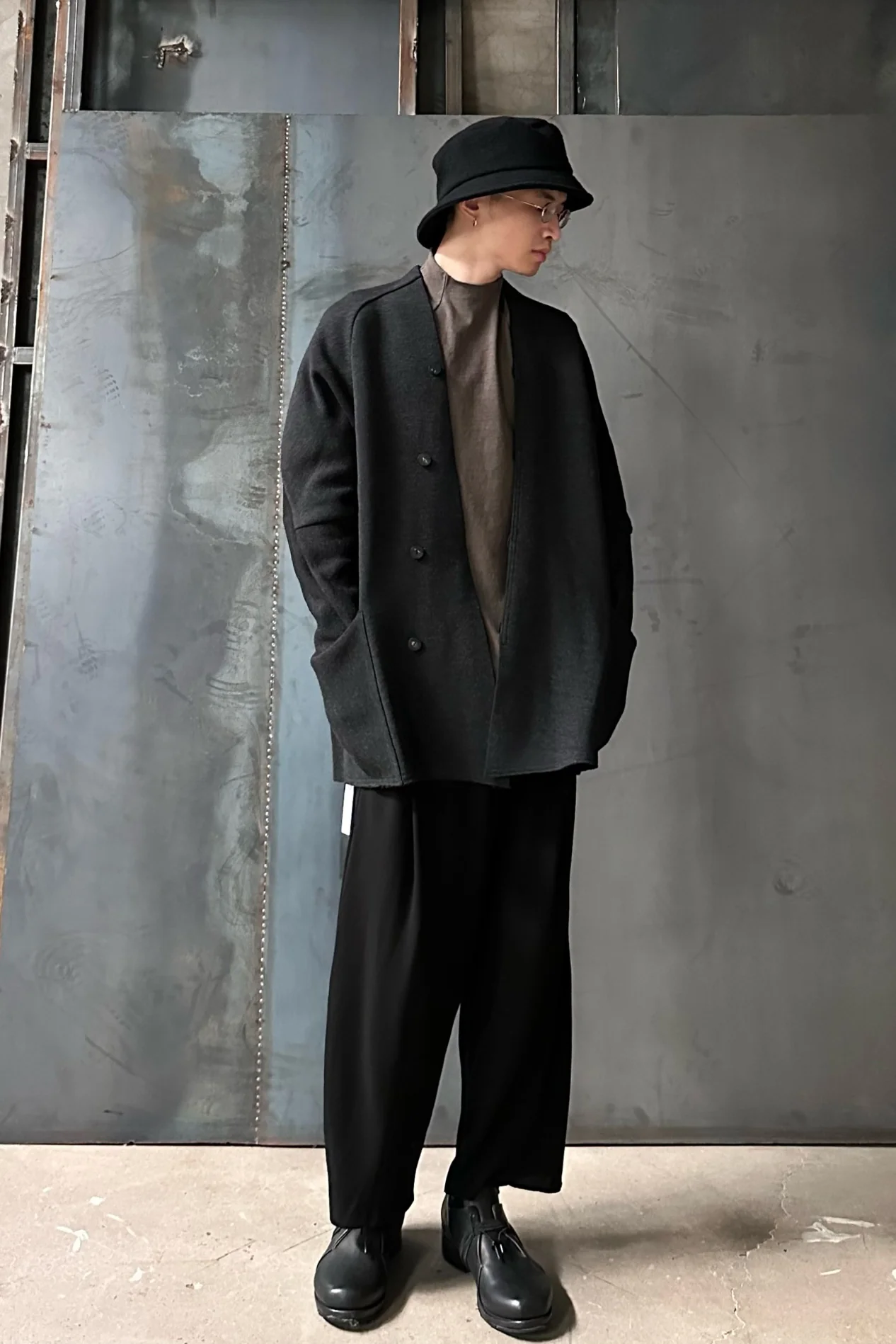 DEVOA wool hat DC-AFH black - Image 12