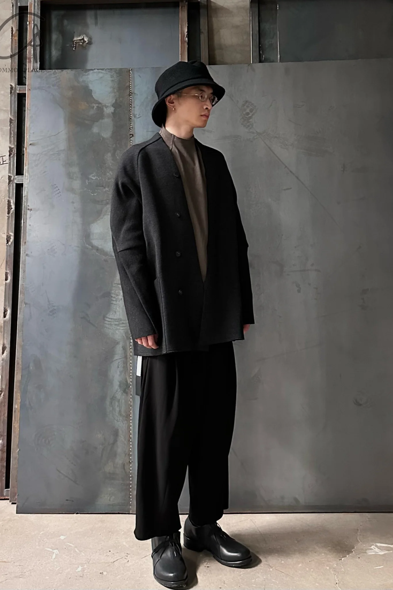 DEVOA wool jacket CTY-SRJ deep gray - Image 11