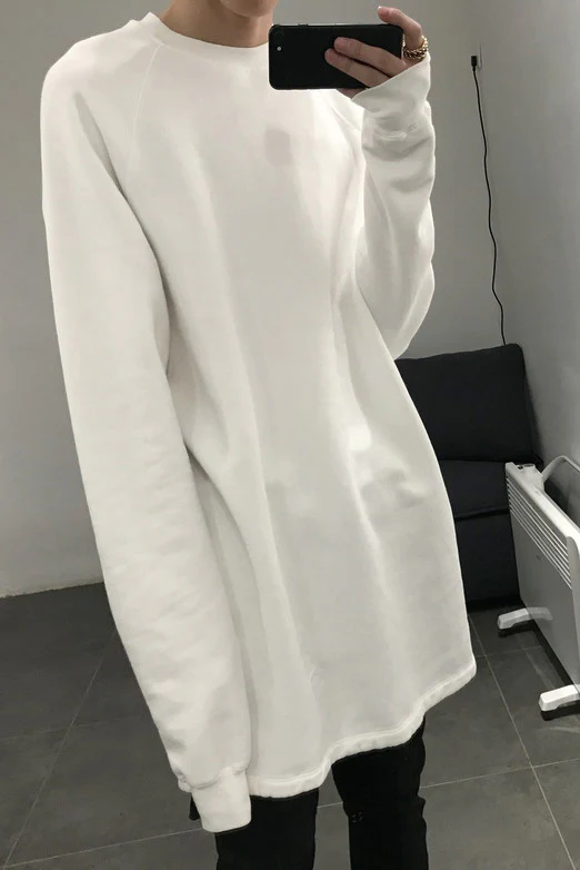 Drkshdw by Rick Owens (woven long-sleeved sweatshirt-baseball shirt) DU17S5271 F 11 MILK - Image 14