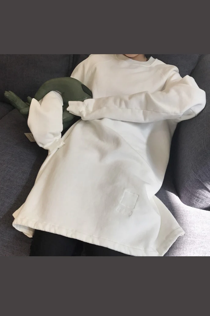Drkshdw by Rick Owens (woven long-sleeved sweatshirt-baseball shirt) DU17S5271 F 11 MILK - Image 17